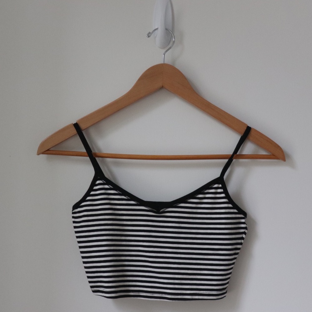 Pull&Bear Stripped Crop Top